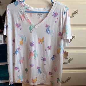 Alpaca printed tee!! NWT